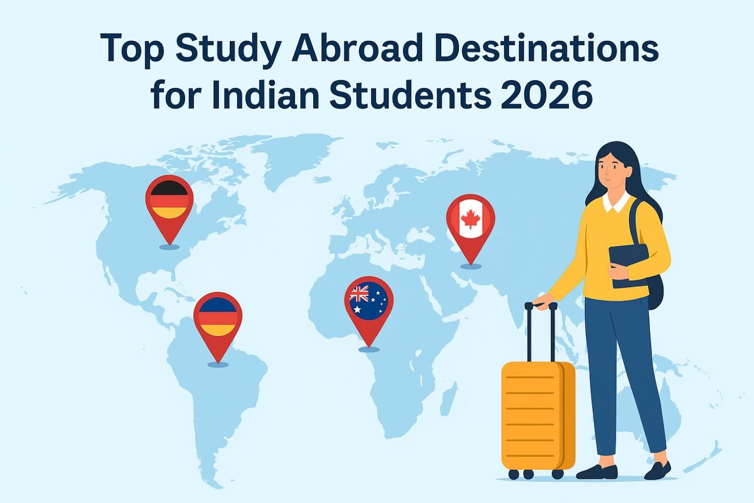 Top study abroad destinations for Indian students 2026